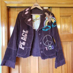 1970s Hippie Boho Blazer jacket